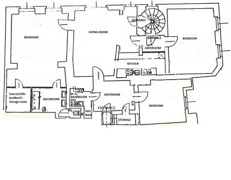 Three Bedrooms In Walking Center location